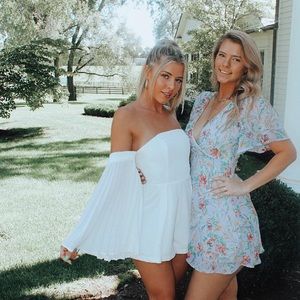 White Hello Molly Romper